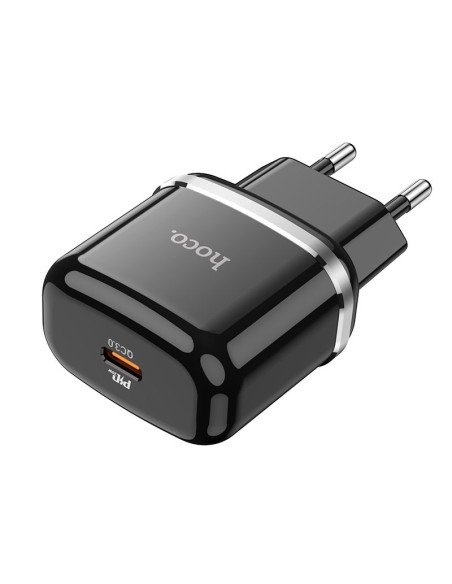 Chargeur HOCO Type C PD QC3.0 20WN24 noir