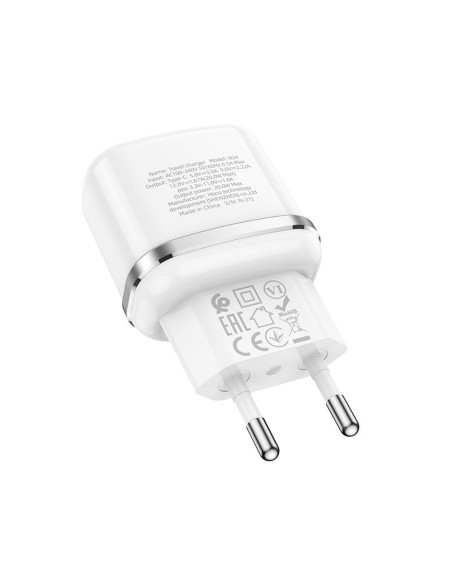 Chargeur HOCO Type C PD QC3.0 20W N24 blanc