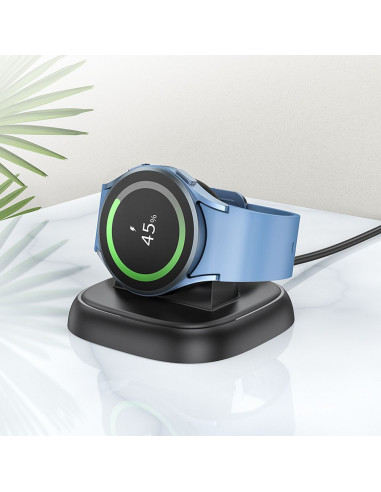 Chargeur à induction HOCO compatible avec la Samsung Watch 2.5W CW49 noir