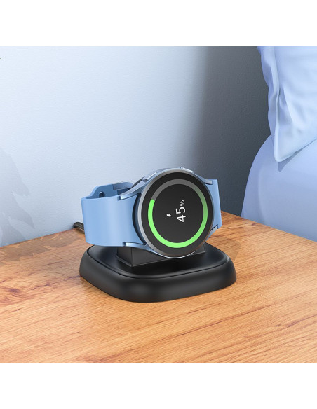 Chargeur à induction HOCO compatible avec la Samsung Watch 2.5W CW49 noir
