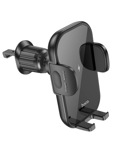Support voiture à induction pour grille HOCO 15W HW4 noir