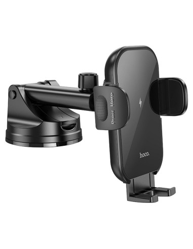 HOCO car holder with wirelles charging for windshield / center console 15W HW5 black