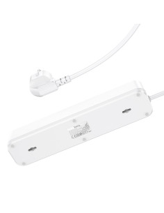 Bloc multiprises HOCO 4 prises + 2 x USB A + Type C PD QC3.0 3A 20W NS1 1,8 m blanc 2