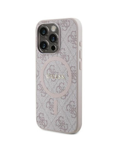 Véritable Case GUESS GUHMP13XG4GFRP pour iPhone 13 Pro Max (Compatible avec Magsafe / 4G Ring classic logo / pink) 2