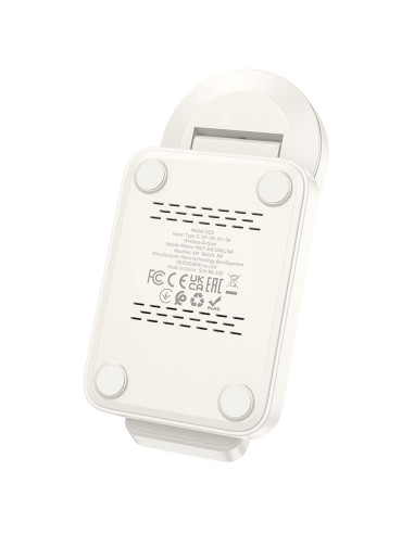 Chargeur inductif 3-en-1 HOCO compatible avec MagSafe 15W CQ3 blanc