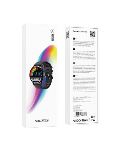 HOCO smartwatch avec fonction de conversation Y15 AMOLED noir