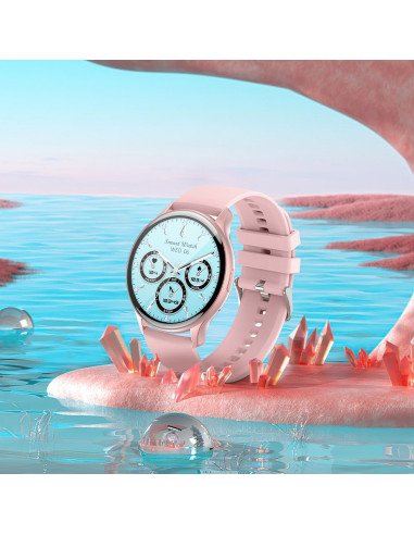 HOCO smartwatch with call function AMOLED Y15 pink gold