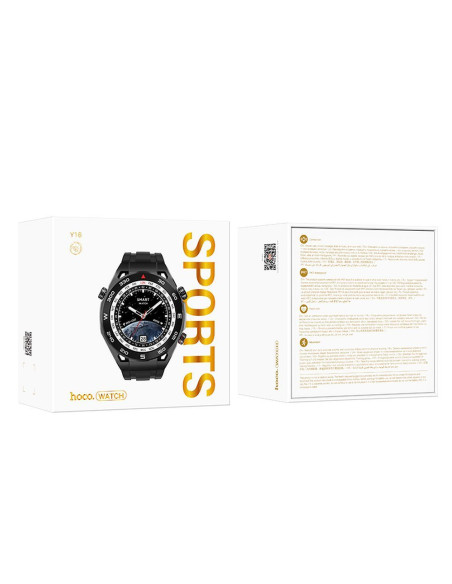 HOCO smartwatch avec fonction de conversation Y16 noir