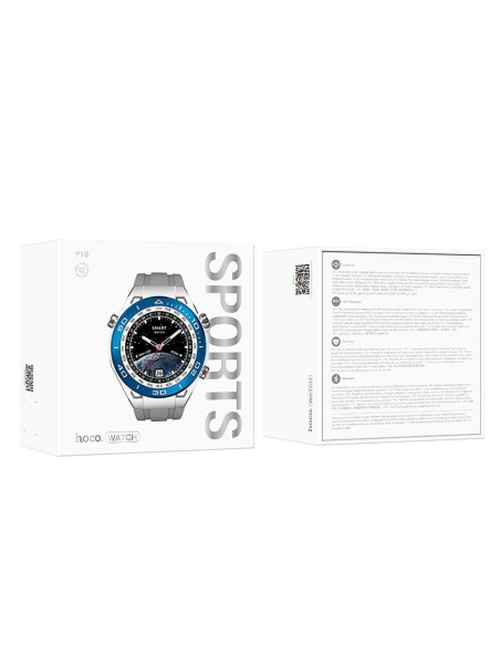 HOCO smartwatch avec fonction de conversation Y16 argent