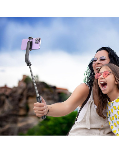 HOCO Support de selfie avec trépied télécommandé sans fil K20 noir