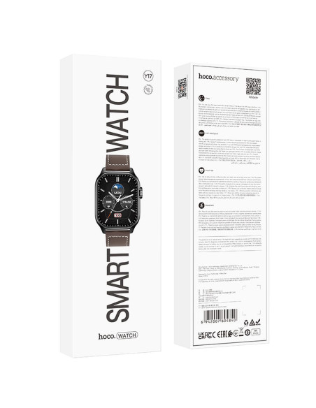 HOCO smartwatch avec fonction de conversation Y17 noir