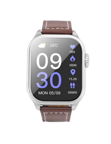 HOCO smartwatch avec fonction de conversation Y17 argent