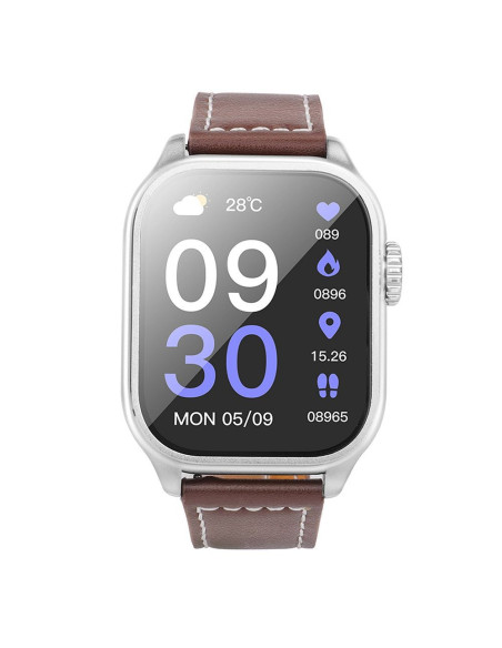 HOCO smartwatch avec fonction de conversation Y17 argent