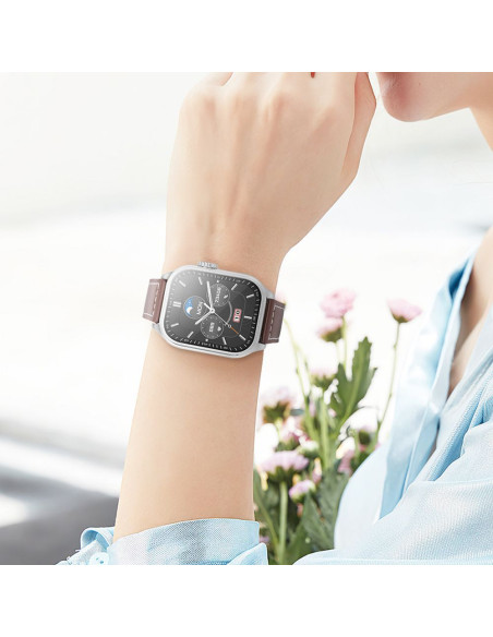 HOCO smartwatch avec fonction de conversation Y17 argent