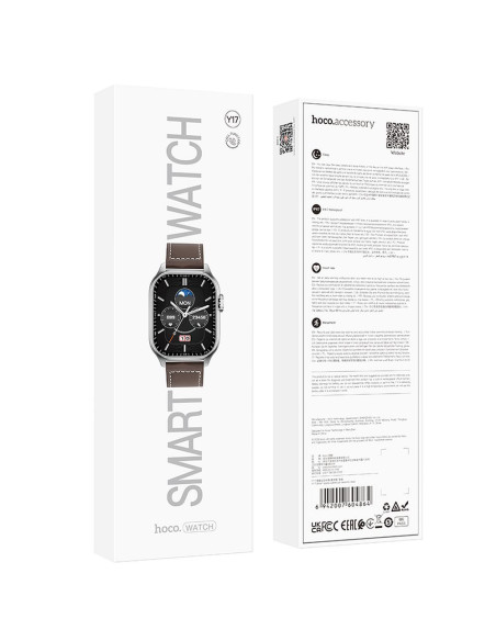 HOCO smartwatch avec fonction de conversation Y17 argent