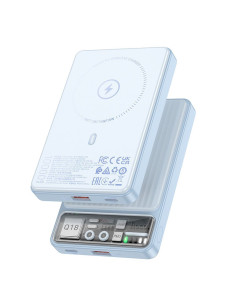 HOCO powerbank 10 000 mAh compatible with MagSafe PD QC3.0 3A 22,5W Q18 blue