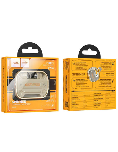 Écouteurs sans fil bluetooth HOCO TWS EW55 gold