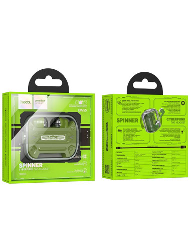 Écouteurs sans fil bluetooth HOCO TWS EW55 vert