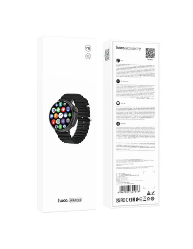 HOCO smartwatch avec fonction de conversation Y18 noir