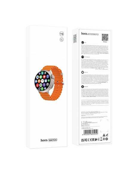 HOCO smartwatch avec fonction de conversation Y18 or