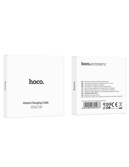 HOCO câble de chargement pour smartwatch Y18 0,59 m noir