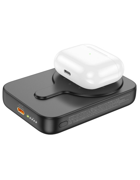 HOCO powerbank 10 000 mAh compatible with MagSafe PD QC3.0 2A 20W J117A black