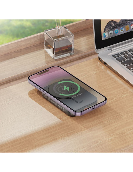 HOCO powerbank 10 000 mAh compatible with MagSafe PD QC3.0 2A 20W J117A black
