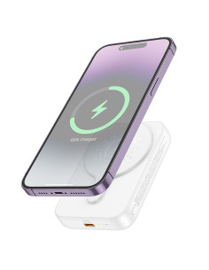 HOCO powerbank 10 000 mAh compatible with MagSafe PD QC3.0 2A 20W J117A white 2