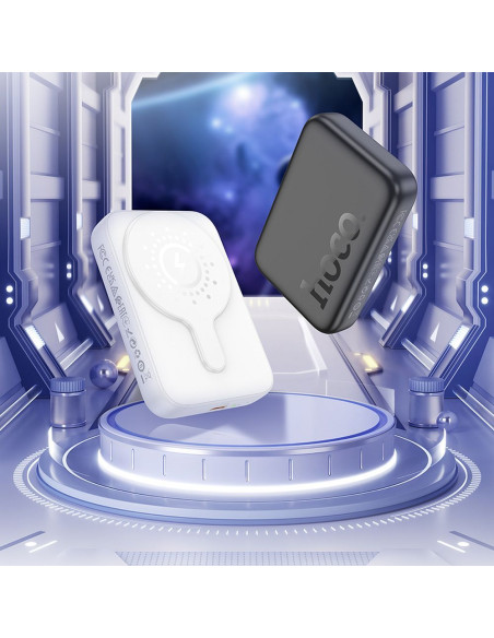 HOCO powerbank 10 000 mAh compatible with MagSafe PD QC3.0 2A 20W J117A white