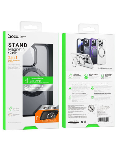 Coque HOCO compatible avec MagSafe AS1 pour IPHONE 15 Plus noir