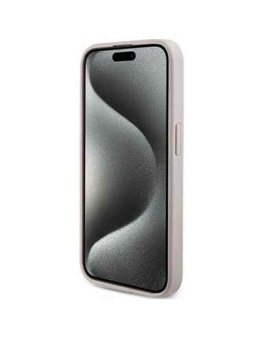 Véritable Case GUESS GUHMP14XG4GFRP pour iPhone 14 Pro Max (Compatible avec Magsafe / 4G Ring classic logo / pink)