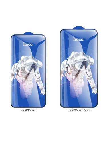 Verre trempé HOCO HD 5D Guardian (SET 10in1) - pour iPhone 15 Pro Max noir (G14)