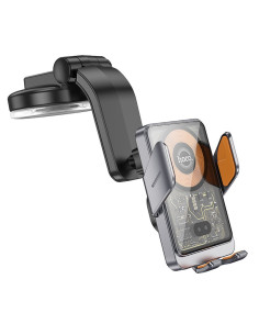 Support voiture à induction HOCO pour pare-brise/planche 15W HW8 noir 2