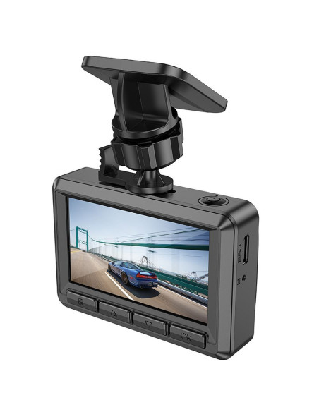 HOCO caméra voiture avec écran 2.45" + caméra arrière 1080P/30fps DV3 noir