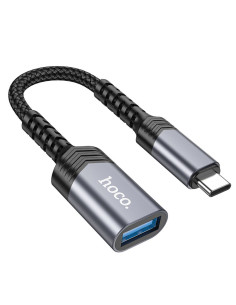 HOCO Adaptateur OTG Type C (mâle) vers USB A (femelle) 3.0 4A UA24 noir