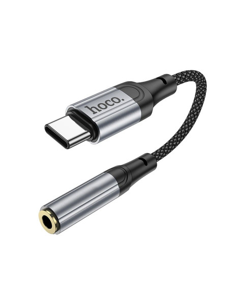 Adaptateur HOCO AUX Type C vers Jack 3,5 mm LS36 0,12 m noir