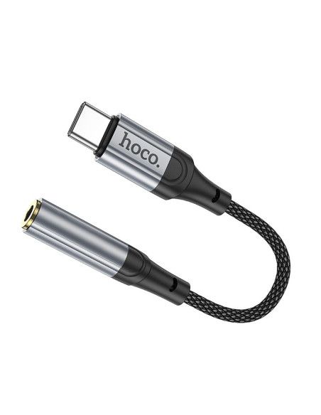 Adaptateur HOCO AUX Type C vers Jack 3,5 mm LS36 0,12 m noir