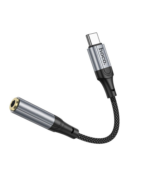 Adaptateur HOCO AUX Type C vers Jack 3,5 mm LS36 0,12 m noir