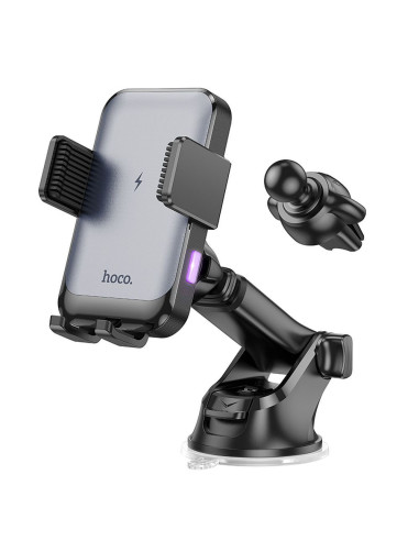 HOCO support voiture à induction pour pare-brise / tableau de bord / grille 15W HW9 noir
