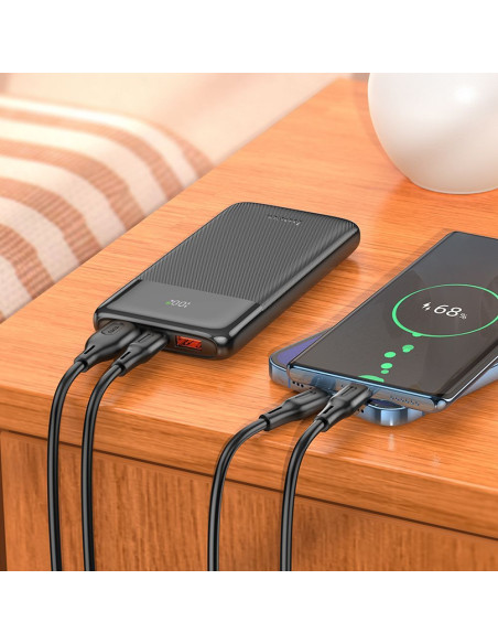 HOCO powerbank 10 000 mAh PD QC3.0 3A 22,5W J121 black