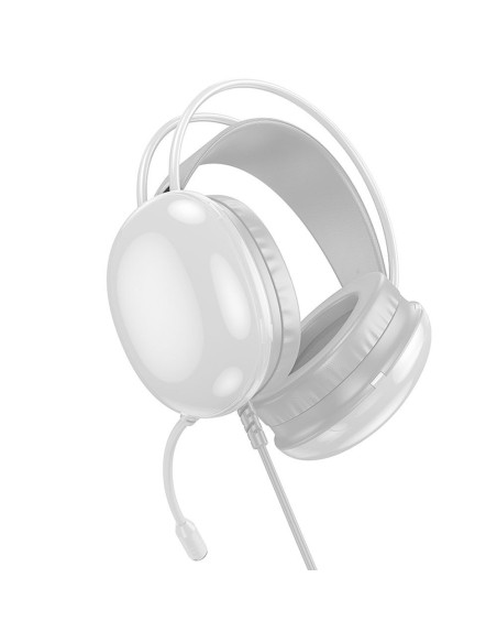 HOCO wire headphones USB A / Jack 3,5 mm with microphone W109 GAMING white