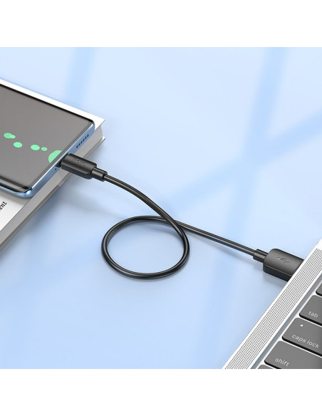 HOCO Câble USB A vers Type C PD 2.4A 27W X96 0.25 m noir