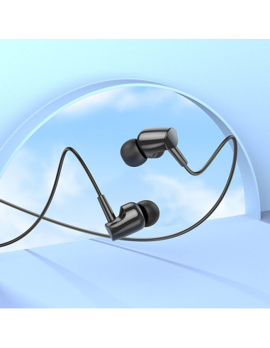 Écouteurs filaires HOCO 3,5 mm avec microphone M112 noir