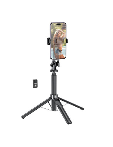 HOCO Support de selfie avec trépied télécommandé sans fil K21 noir
