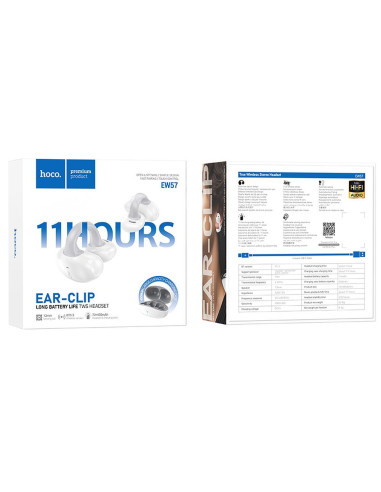 HOCO wireless bluetooth earphones TWS EW57 white