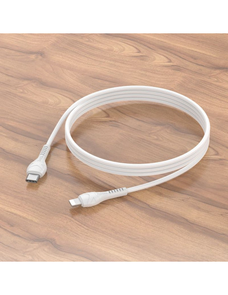 Câble HOCO Type C vers Lightning PD 27W X37 1 m blanc