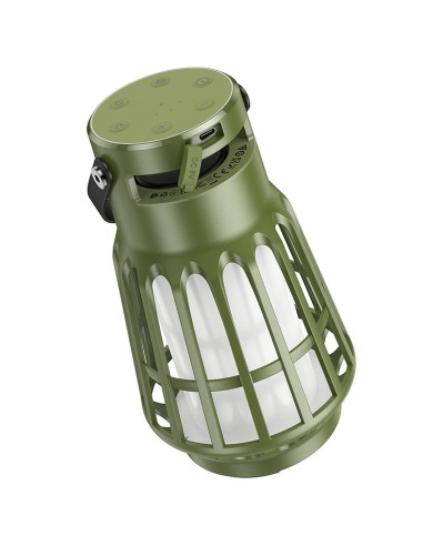 Enceinte bluetooth HOCO en forme de lampe BS61 verte