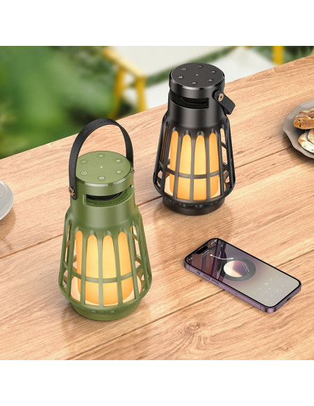Enceinte bluetooth HOCO en forme de lampe BS61 verte