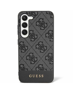 Véritable GUESS Case GUHCS24SG4GLGR pour SAMSUNG S24 (4G Bottom Stripe / noir)