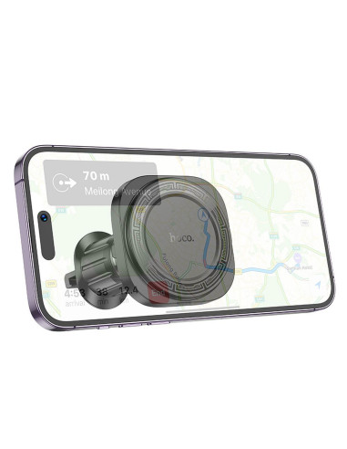 Support voiture HOCO compatible avec MagSafe H28 noir